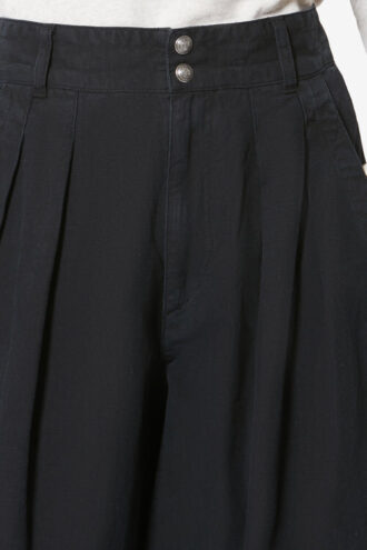Pantalones de trabajo fluidos de algodón y lino Nadine