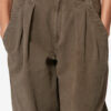 Pantalones de trabajo fluidos de algodón y lino Nadine