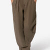 Pantalones de trabajo fluidos de algodón y lino Nadine