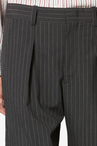 Pantalones de traje Lisetta de lana virgen con rayas de tenis