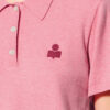 Polo de punto de mezcla de algodón y lana Althea con logotipo