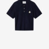 Polo de punto de mezcla de algodón y lana Althea con logotipo