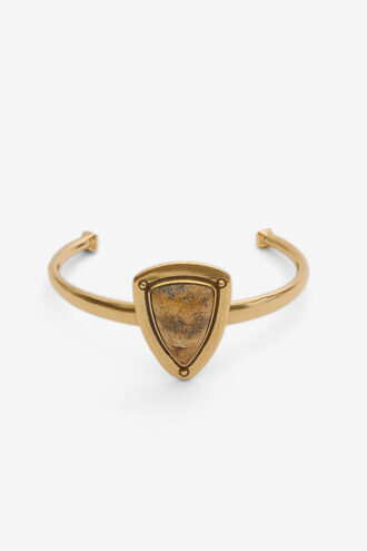 Pulsera de latón y piedra Dees