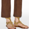 Sandalias planas Eveen en piel de ante