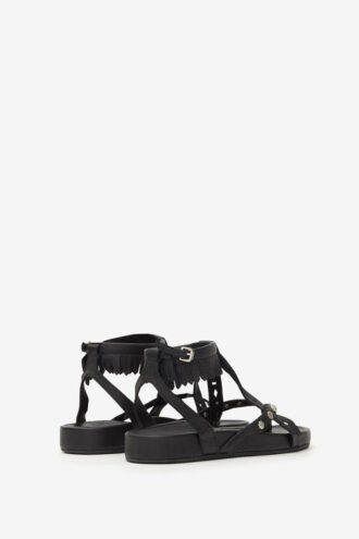 Sandalias Silya de piel plena flor
