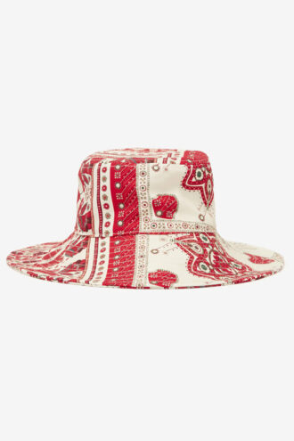 Sombrero Delya de algodón con estampado bandana