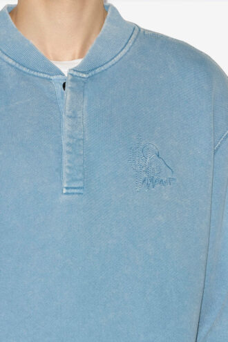 Sudadera de algodón lavado Mathias