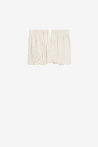 Top bustier drapeado de jersey Amalia