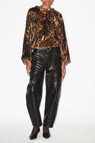 Top Dabia en terciopelo estampado