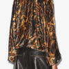 Top Dabia en terciopelo estampado