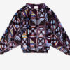 Top Dabia en terciopelo estampado