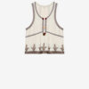 Top de gasa bordado Kourtney