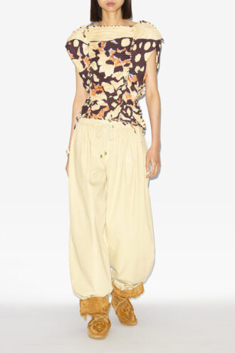Top de jersey tejido estampado Zohra