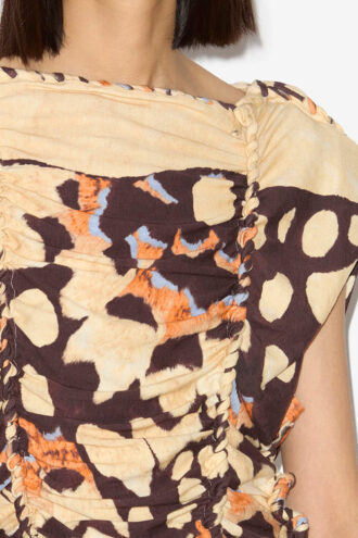 Top de jersey tejido estampado Zohra