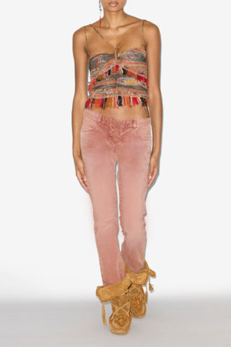 Vaqueros de denim con cordones Vanel
