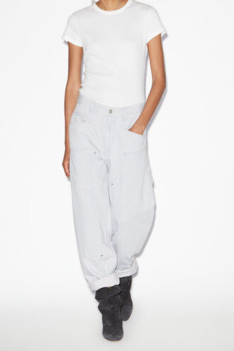 Vaqueros Ophra de corte holgado en denim fino
