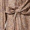 Vestido camisero de jacquard de seda con estampado floral Harmony