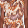 Vestido camiseta asimétrico de jersey con estampado acuarela Leany