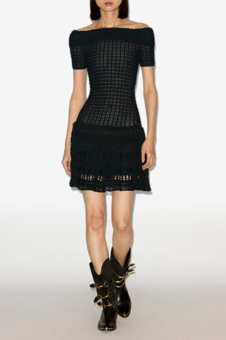 Vestido corto de croché Charlotte