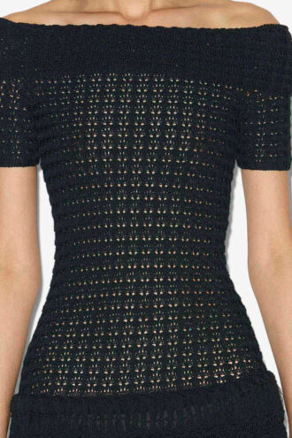 Vestido corto de croché Charlotte