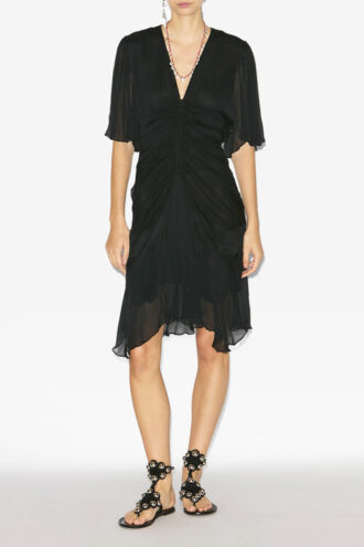 Vestido corto de muselina Vivienne