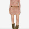 Vestido corto drapeado de jersey Denise