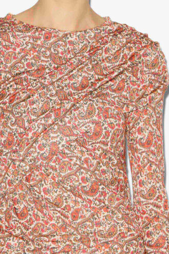 Vestido corto drapeado de jersey Denise