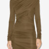 Vestido corto drapeado de jersey Denise