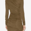 Vestido corto drapeado de jersey Denise
