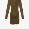 Vestido corto drapeado de jersey Denise