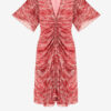 Vestido corto estampado de muselina Vivienne