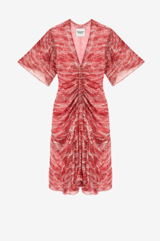 Vestido corto estampado de muselina Vivienne
