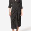 Vestido fluido con estampado origami Daylia