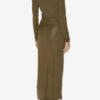 Vestido largo drapeado de jersey Jelina