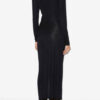 Vestido largo drapeado de jersey Jelina
