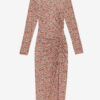 Vestido largo drapeado de jersey Jelina