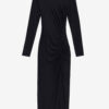 Vestido largo drapeado de jersey Jelina