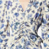 Vestido largo estampado de seda elástica Albini