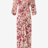 Vestido largo estampado de seda elástica Albini