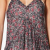 Vestido largo Sabba de voile de algodón estampado