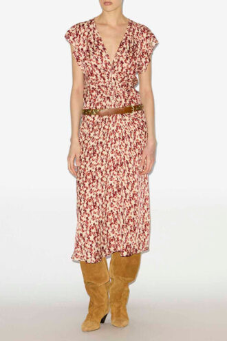 Vestido midi estampado Lyndsay en jacquard